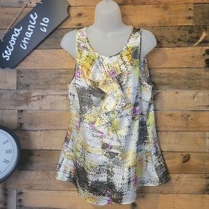 SALE-The Limited women's ruffled front tank top size large